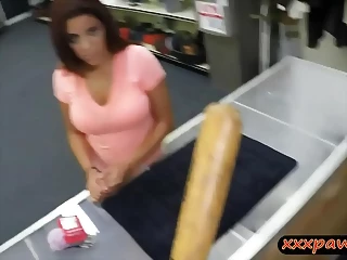 Huge Boobs And Big Butt Woman Slammed By Horny Pawn Keeper